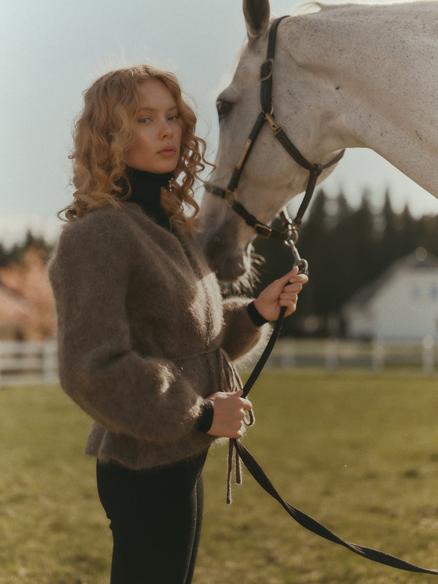 LORAYA - Veste Douceur Ivoire