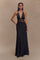 LORAYA - Robe longue en dentelle et satin