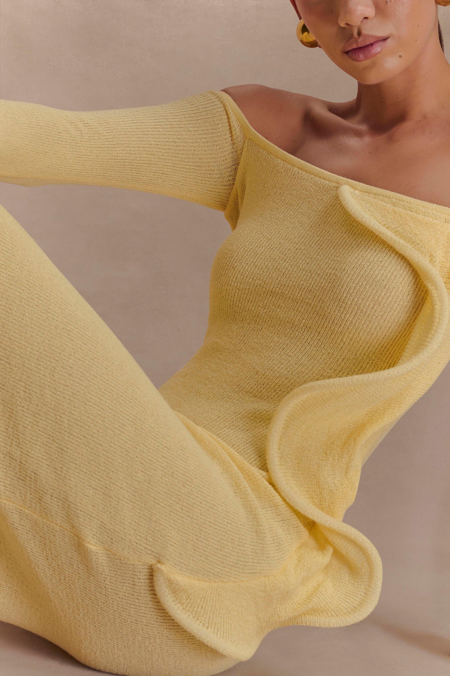 LORAYA -  Robe longue en maille