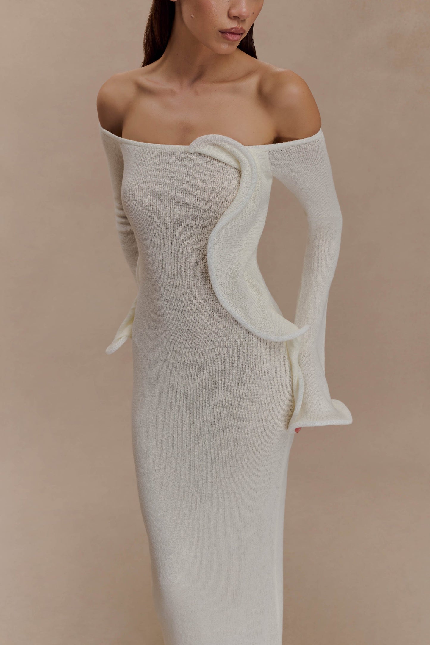 LORAYA -  Robe longue en maille