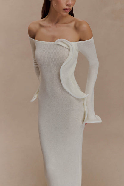 LORAYA -  Robe longue en maille