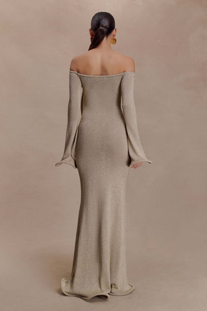 LORAYA -  Robe longue en maille