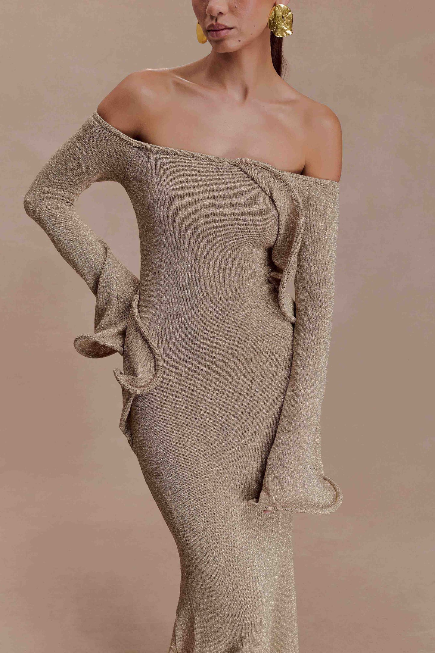 LORAYA -  Robe longue en maille