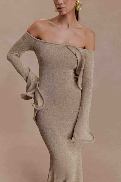 LORAYA -  Robe longue en maille