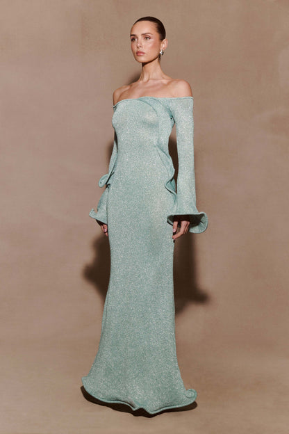 LORAYA -  Robe longue en maille