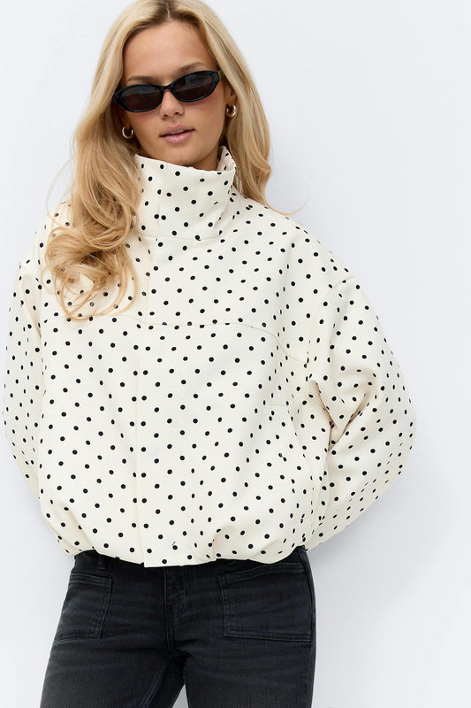 LORAYA - High neck dot jacket
