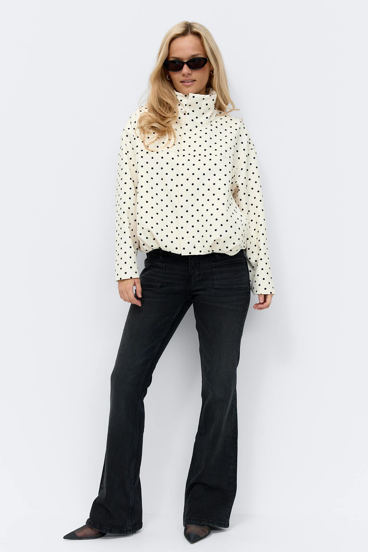 LORAYA - High neck dot jacket