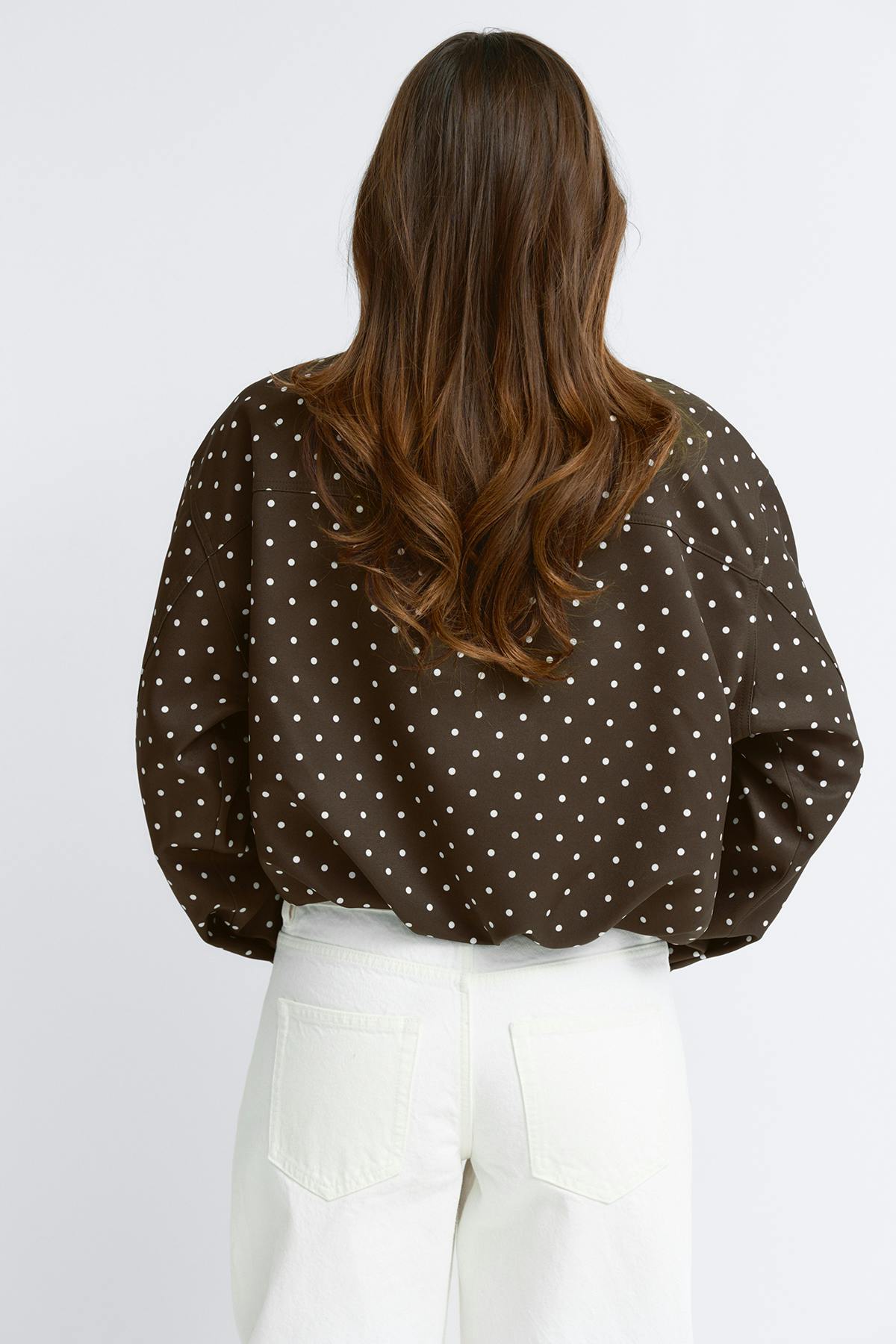 LORAYA - High neck dot jacket