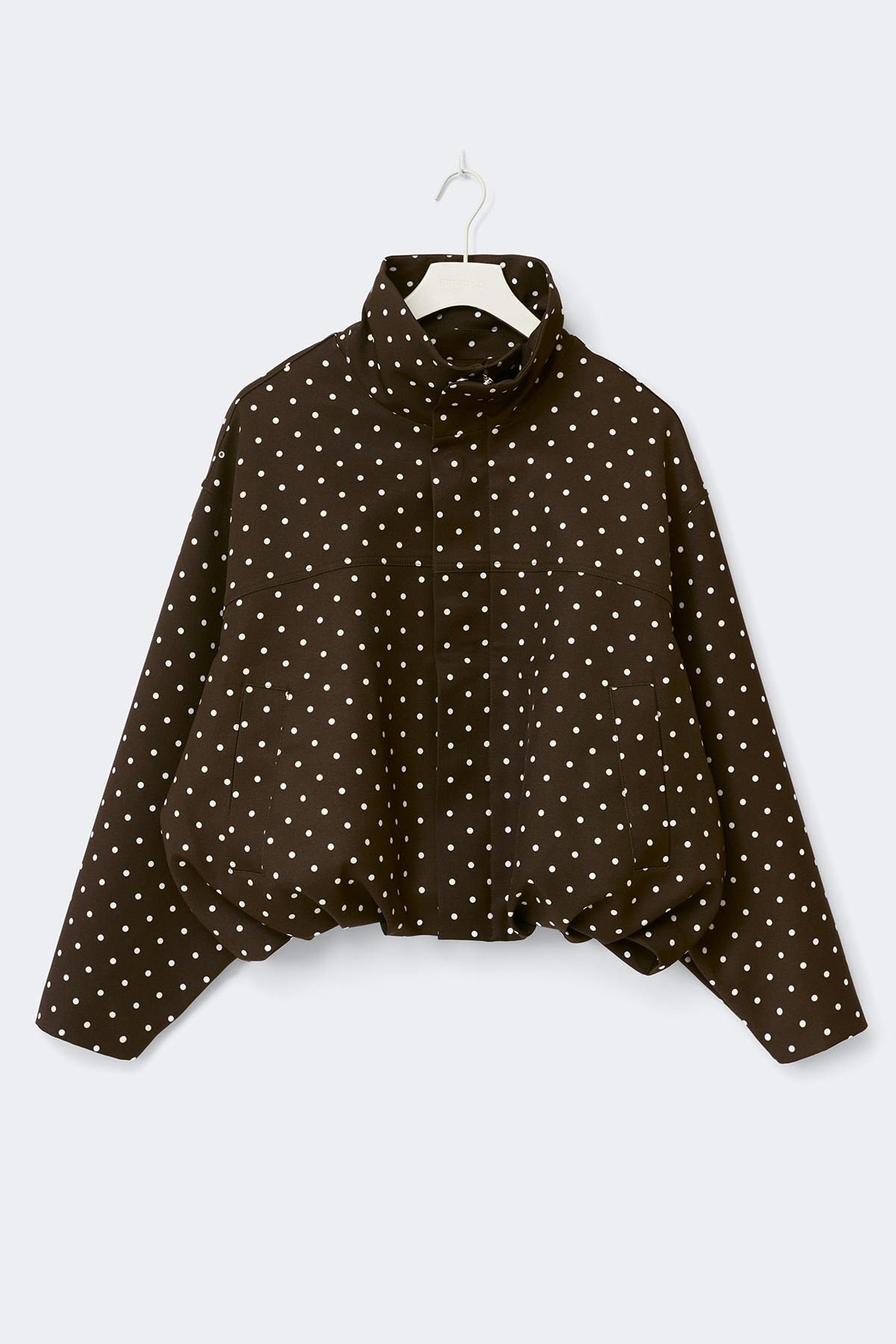 LORAYA - High neck dot jacket
