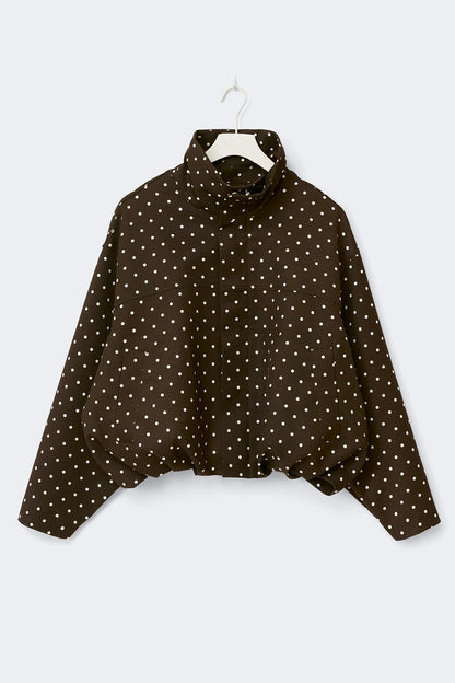 LORAYA - High neck dot jacket