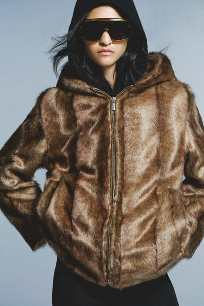 LORAYA - Manteau en Fourrure