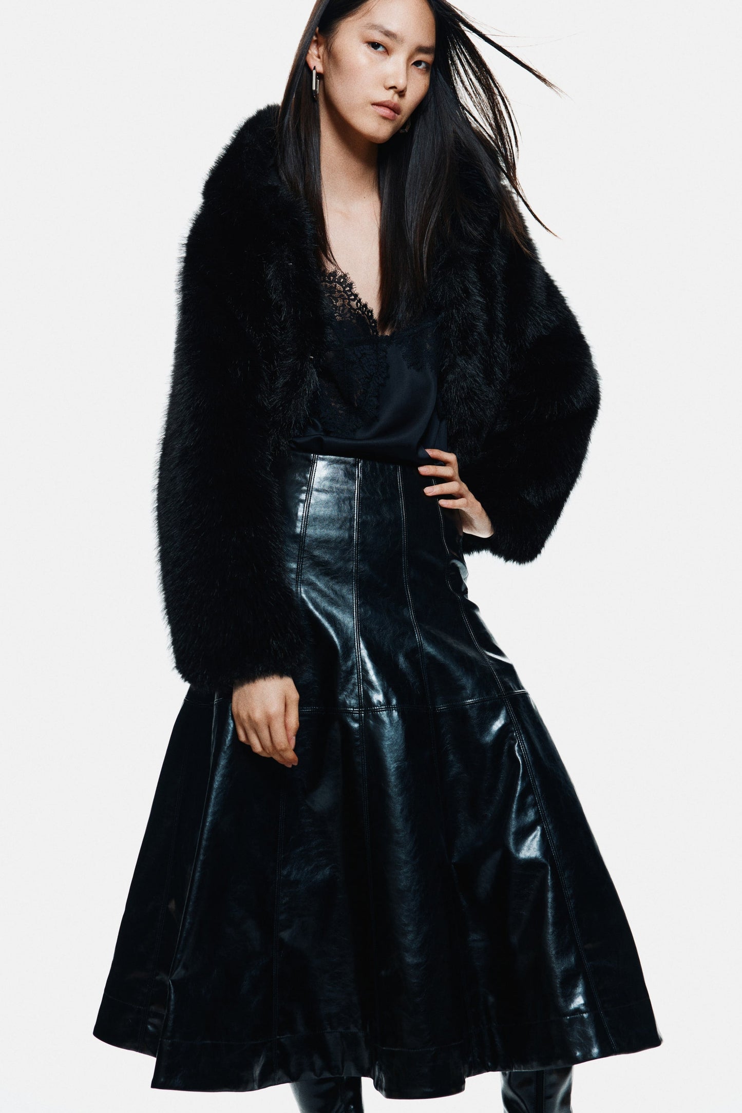 LORAYA - Manteau en Fourrure