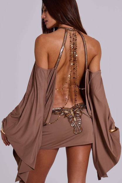 LORAYA - Ilaya butterfly mini dress