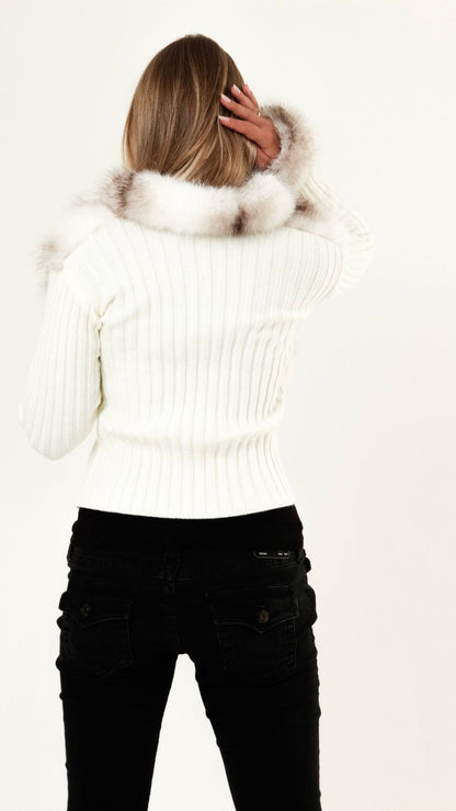 LORAYA - Gillet Fourrure