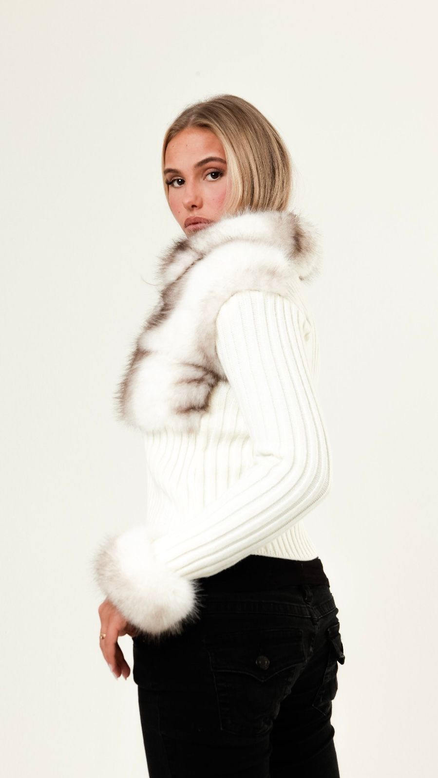 LORAYA - Gillet Fourrure